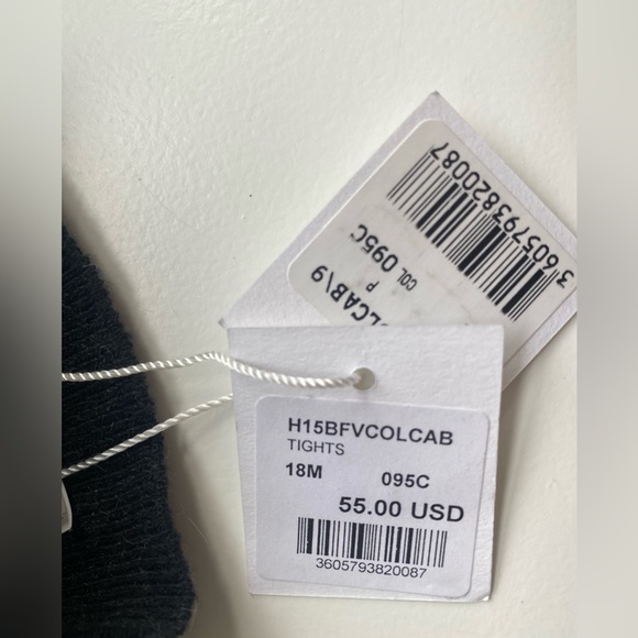 NWT BONPOINT Grey Girls Tights - 18M - Picture 4 of 4